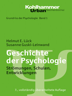 cover image of Geschichte der Psychologie